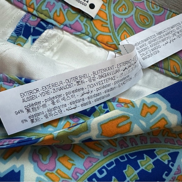 Zara High Waist Print Paisley Shorts - Picture 9 of 9